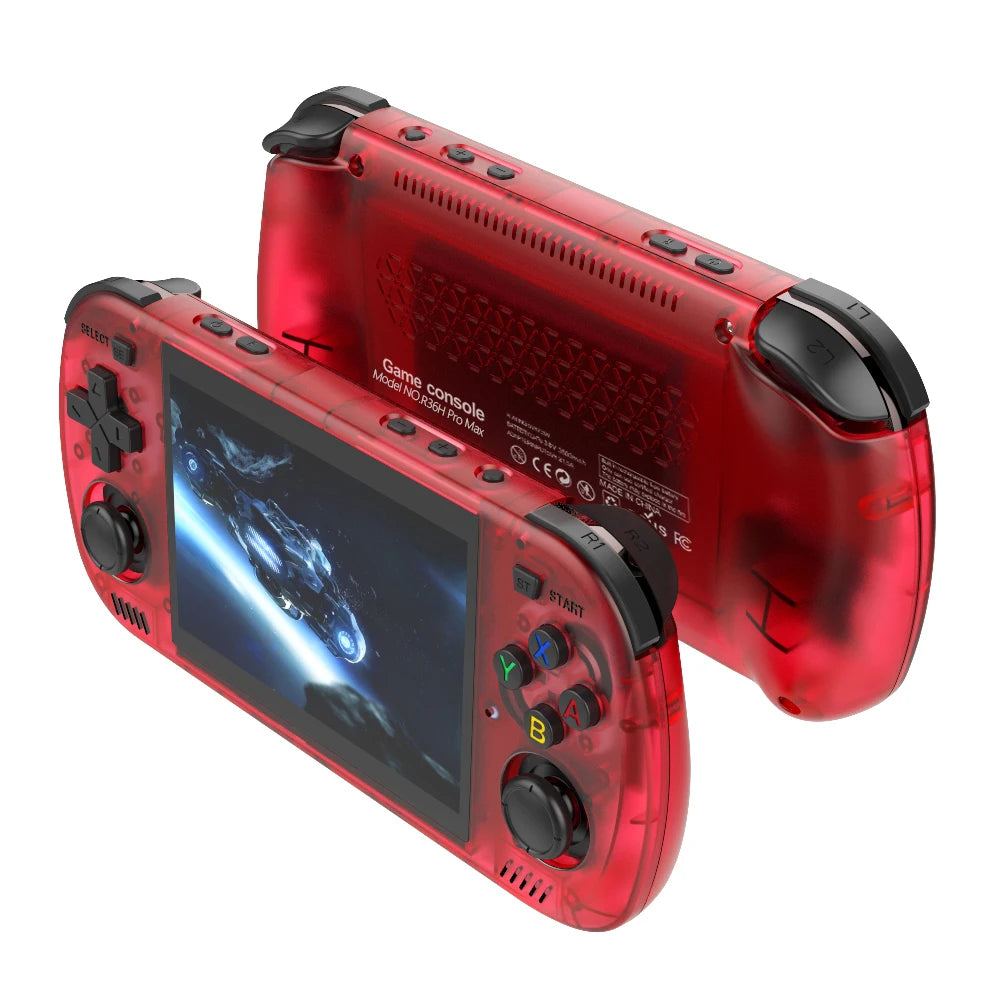 Retro Portable Gaming Console R36H PRO MAX Features a 64-bit Linux system and a 4.2-inch IPS display. This portable handheld vid
