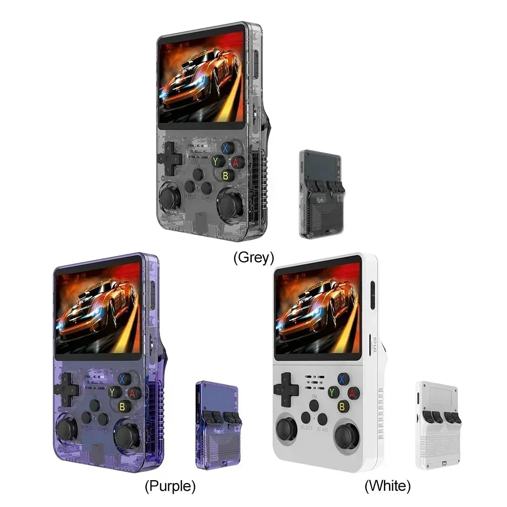 Compact Retro Gaming R36S Handheld Console 35 IPS Screen Linux System 64GB 128GB Internal Storage Thousands of Games
