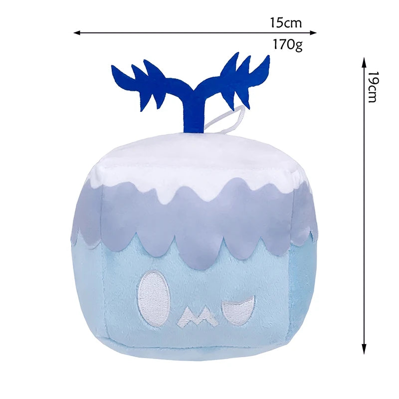 15cm Blox Fruits Plush Toys Anime Bloxfruits Devil Fruit Leopard Pattern Box Plush Pillow Soft Stuffed Toy Doll Children Gifts