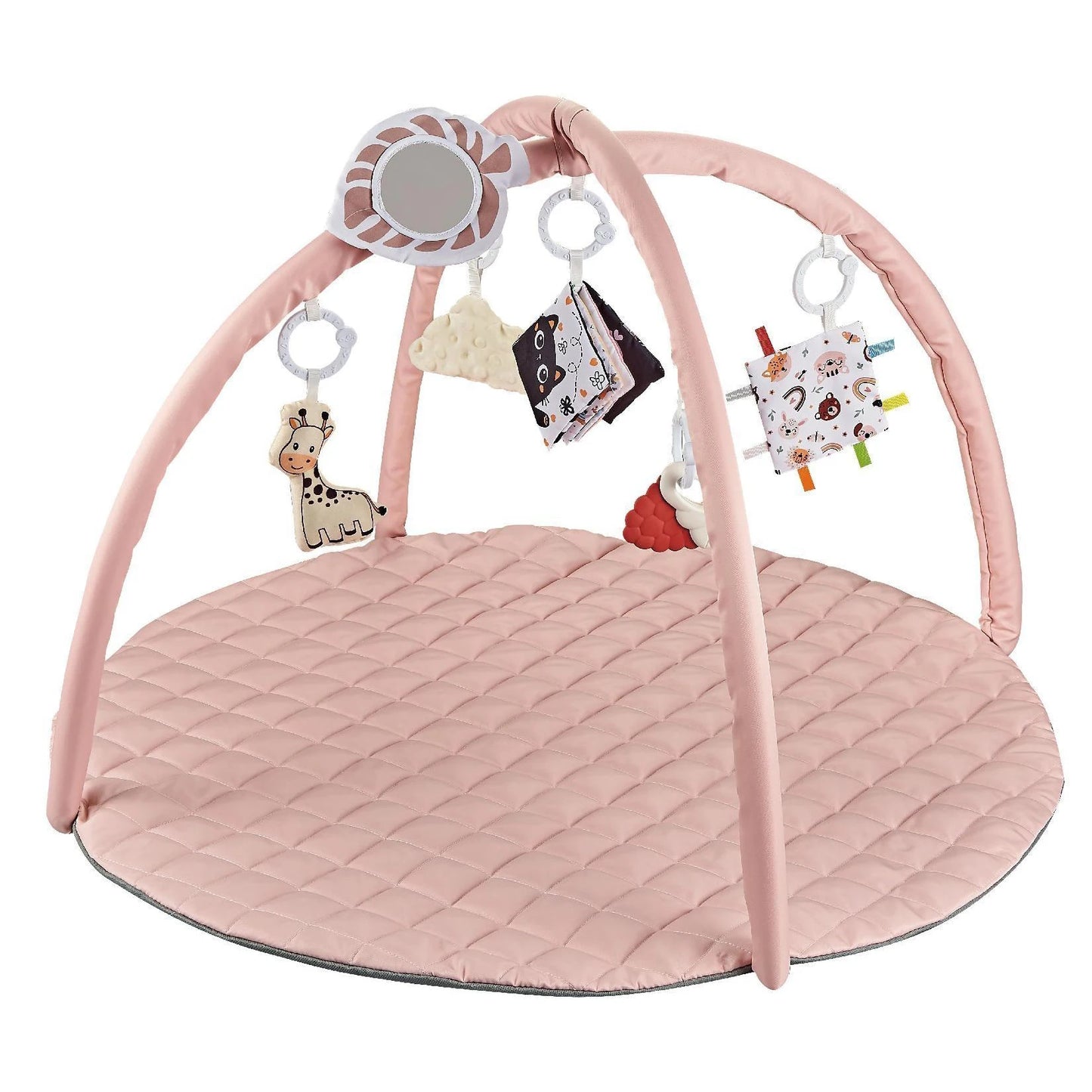 Baby Toys Crawling Play Mat with Cartoon Detachable Hangers Soft Thickened Floor Games Pad Baby Climb Training Toys Props