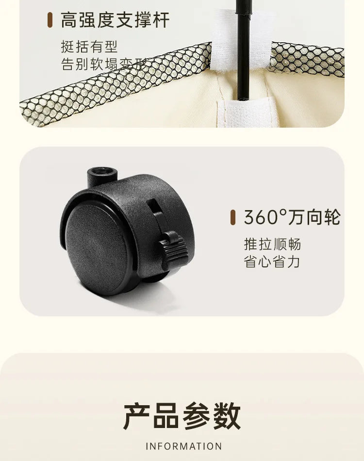 Foldable Laundry Basket Dirty Clothes Basket Clothes Storage Box Yoga Storage Sundries Box with Wheels Bathroom Accessories