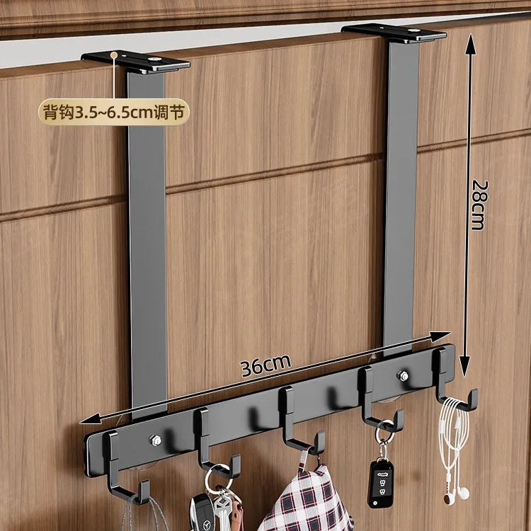 Luxury Non-Perforated Coat Hook - Heavy Duty Bathroom & Door Hanger, No Drill Wall Hook for Towels/Robes, Space-Saving Design