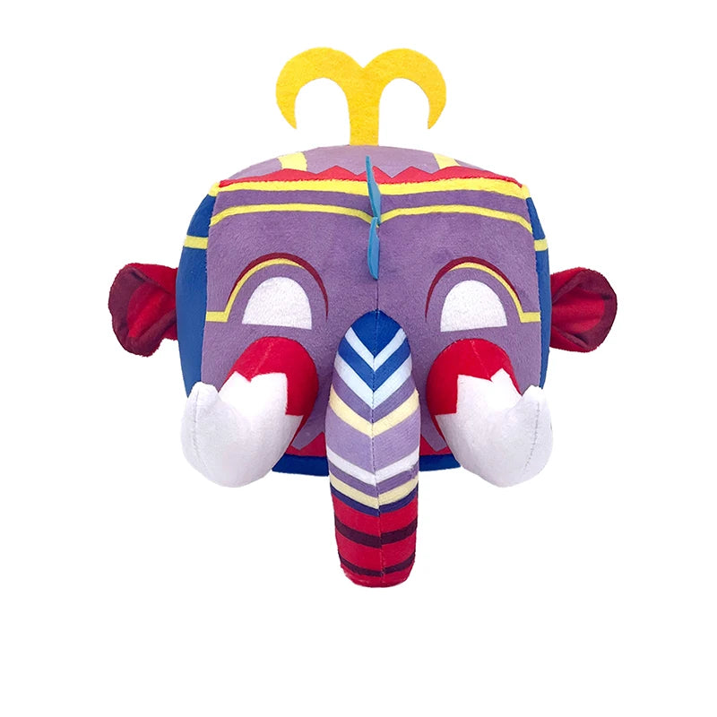 15cm Blox Fruits Plush Toys Anime Bloxfruits Devil Fruit Leopard Pattern Box Plush Pillow Soft Stuffed Toy Doll Children Gifts