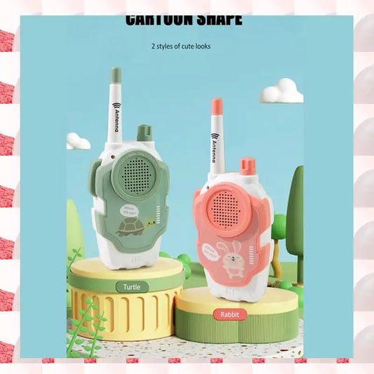 ABGN Kids Walkie Talkie Cartoon Wireless Walkie Talkie 300M Plastic Portable Kid Phone Walkie Talkie Toy