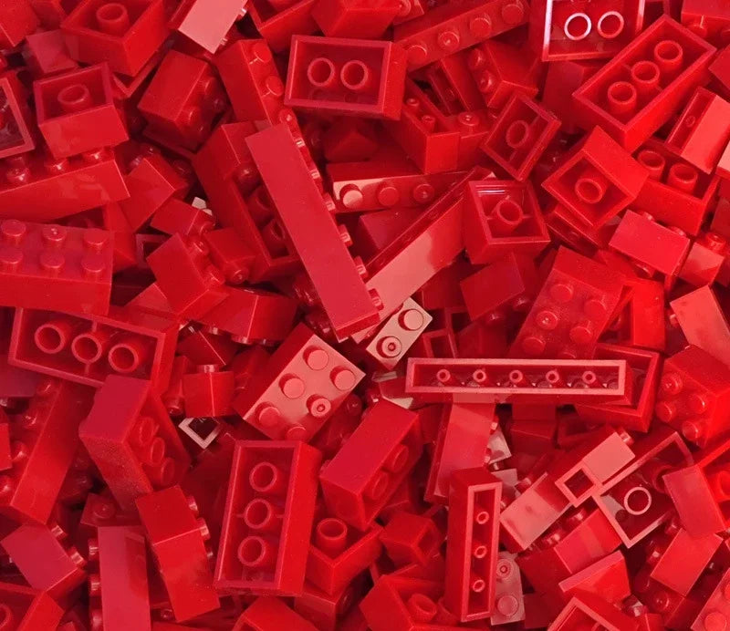 120Pcs Building Blocks Bulk Lot Pack Sorted By Color Bricks Block Plate Toys Small Particles Bulk Compatible Legoeds DIY Kit