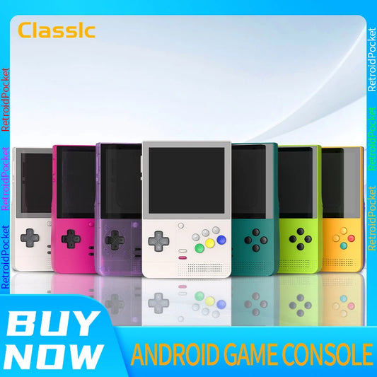 Retroid Pocket Classic Classic Retro Handheld Video Game Console 3.92 AMOLED Screen Android 14 PSP PS2 Games