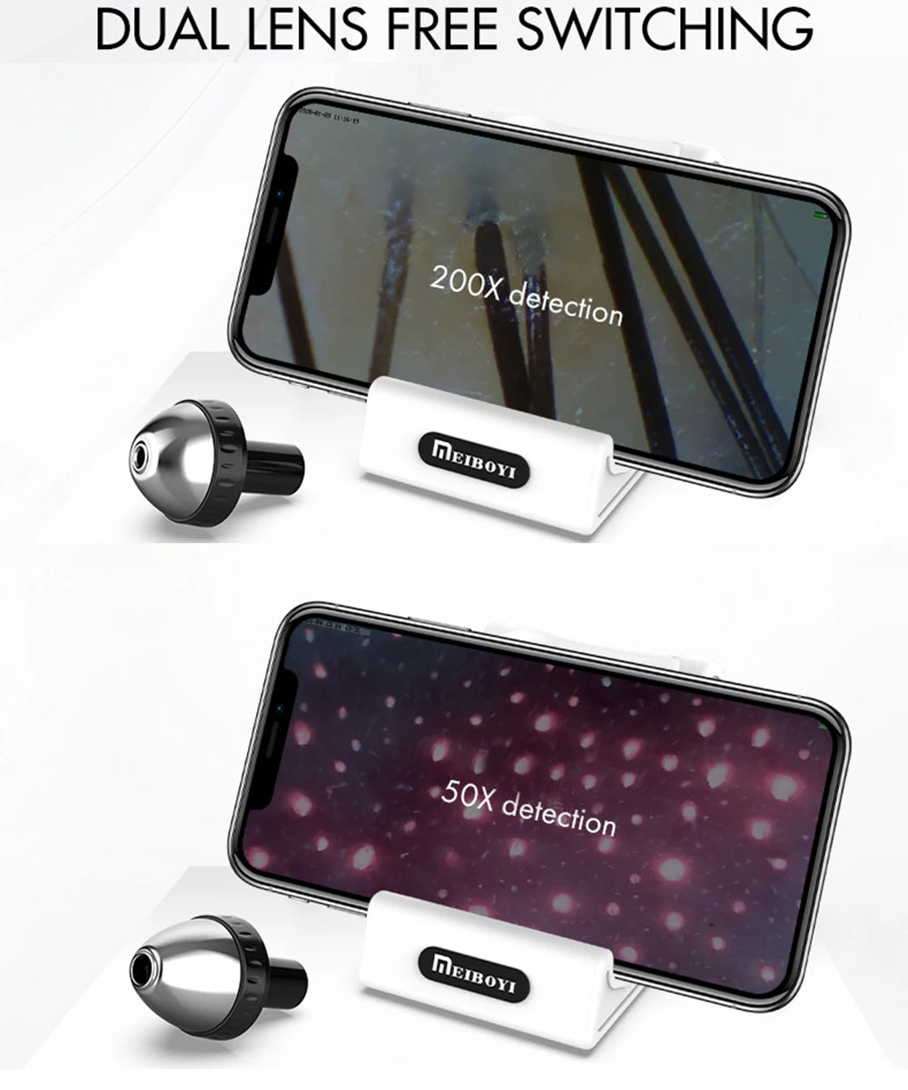 New Professional Wireless HD Intelligent Scalp/Skin/Dermal Detector Hair Follicle Testing Analysis Magnifier UV Skin Analyzer