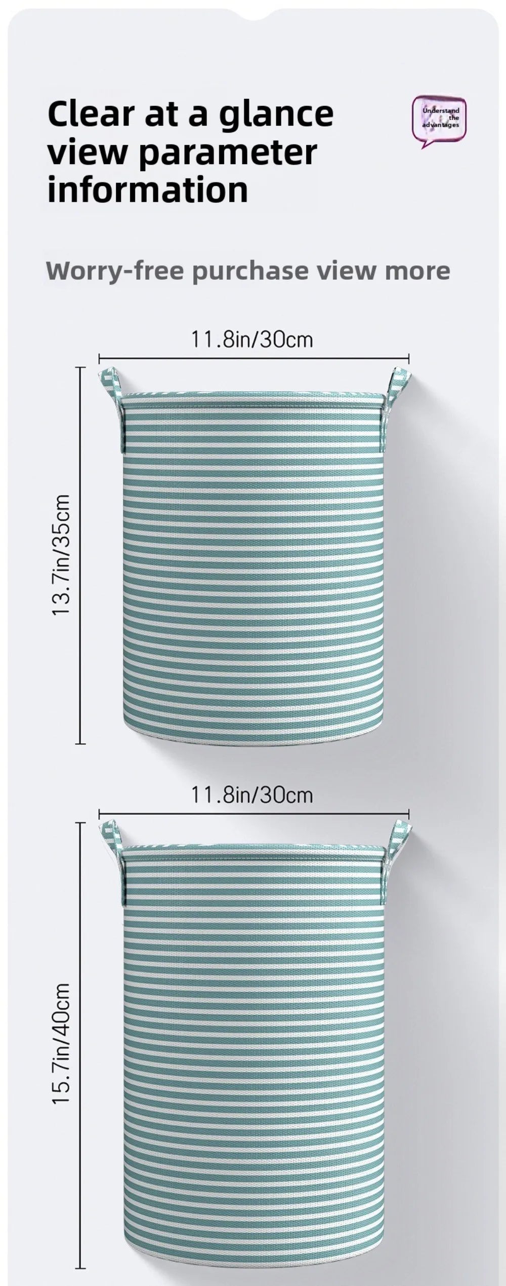 Foldable Laundry Basket Cotton and Linen Large Capacity Storage Bag Dirty Clothes Household Sundries Children Toys Organizers