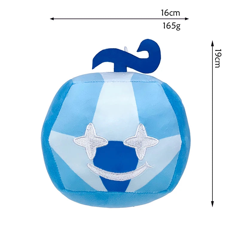15cm Blox Fruits Plush Toys Anime Bloxfruits Devil Fruit Leopard Pattern Box Plush Pillow Soft Stuffed Toy Doll Children Gifts