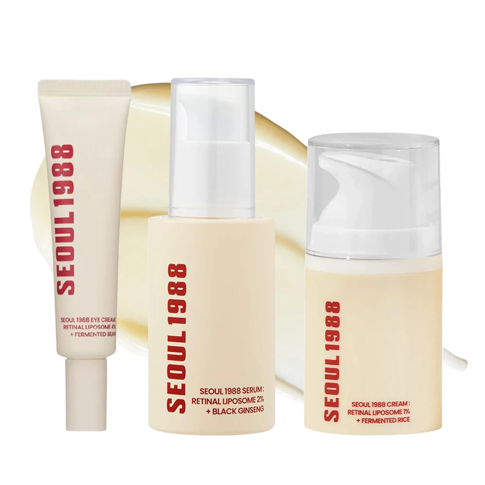 Seoul 1988 Eye Cream, Retinol Serum, Anti-Wrinkle, Anti-Aging, Skin Elasticity, Pigmentation, Niacinamide, Korean Skincare