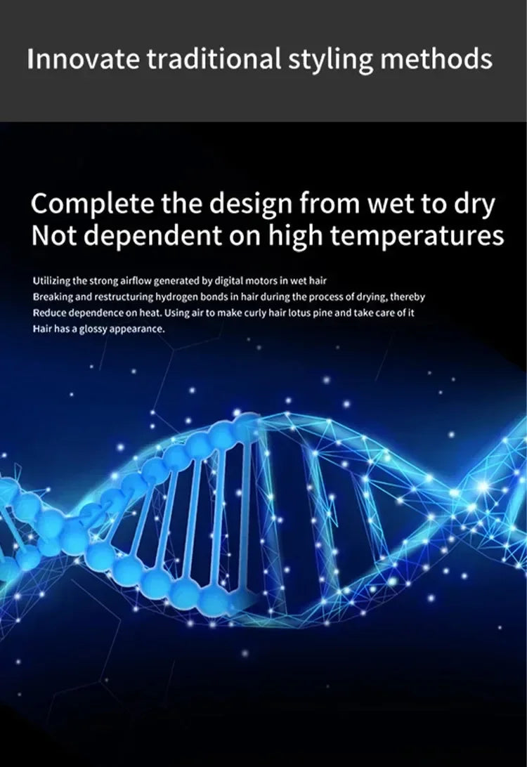 Professional  6 in 1 Curling Iron Hair Straightener Styling Tool Hair Dryer Hot Comb Negative Ions Blow Dryer Hair Care