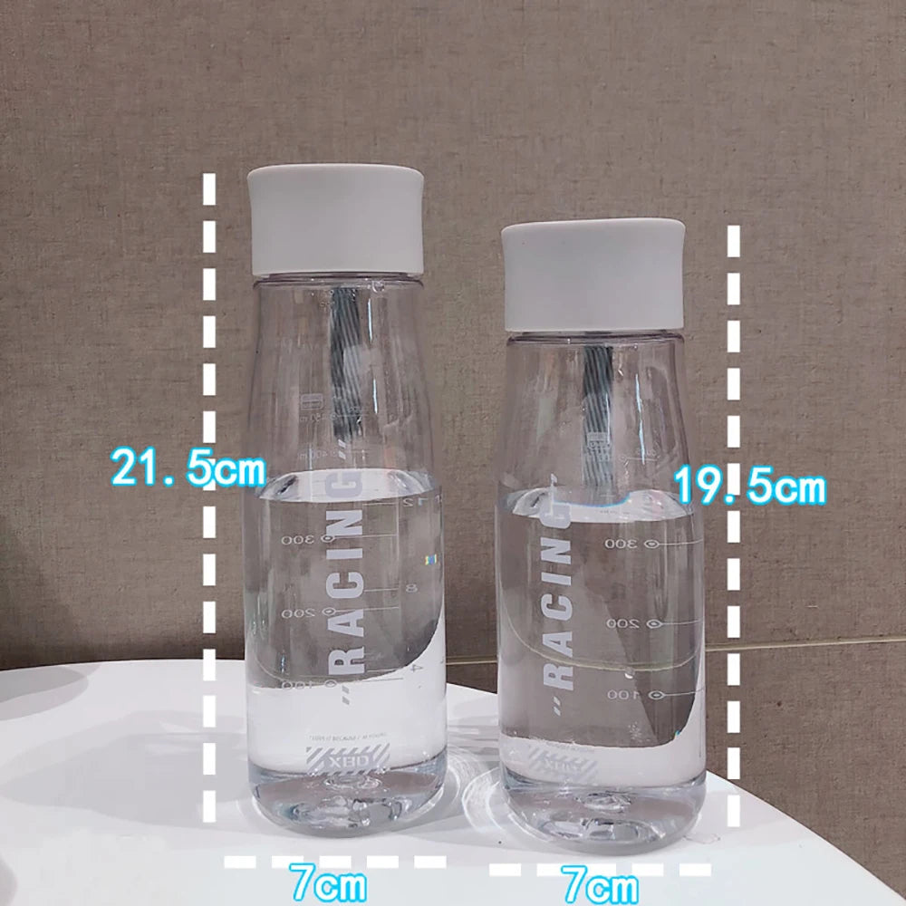 Portable Rope 550 650ml Plastic Clear Running Sports Water Bottle Cup Student Male Female Summer Handy Cup BPA Free