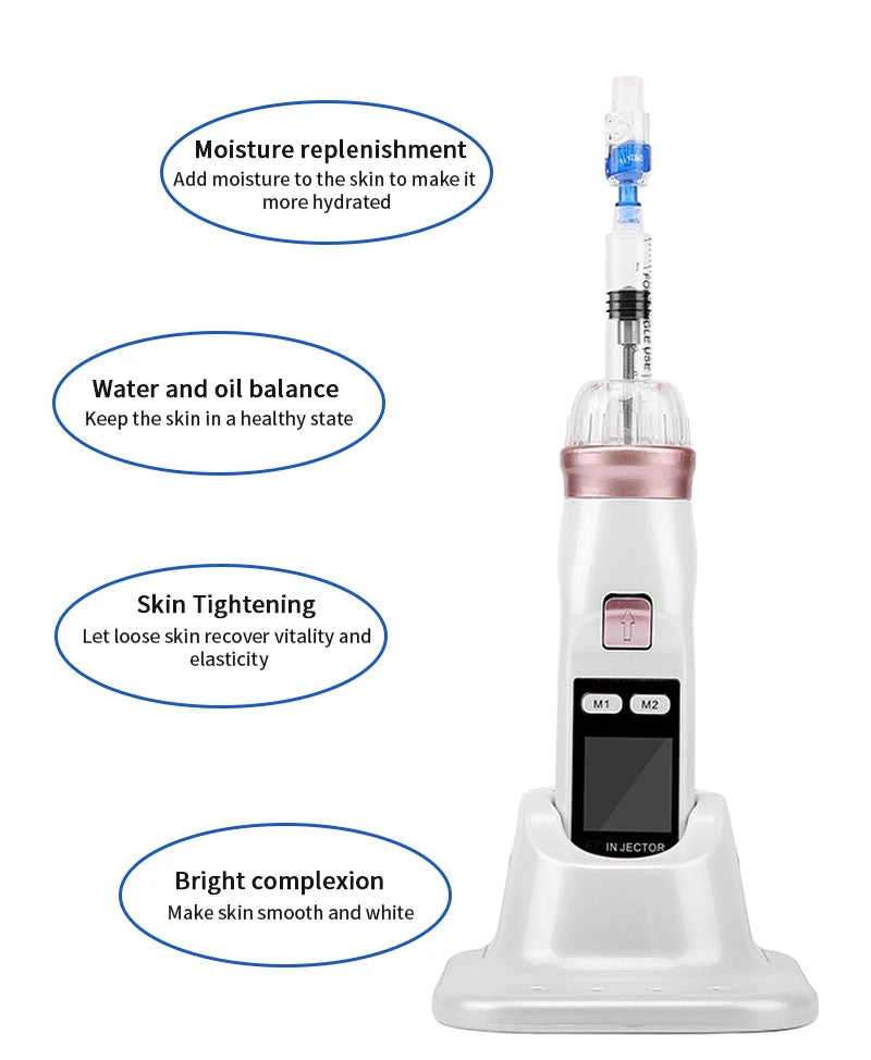 EZ Meso Gun Derma Microneedle Pen Korea Negative Pressure Skin Rejuvenation EZ 5pin 9pin Needle Hydrating Skin Tighten Mesogun