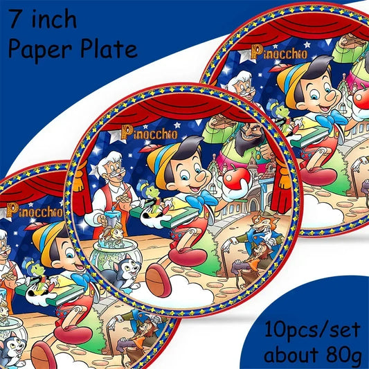 Pinocchio Cartoon Theme Party Supplies and Favors
