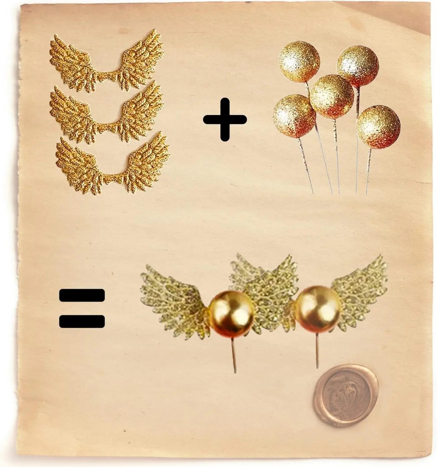 11 PCS Wizard Party Supplies - Wizard Cake Topper & Decoration - Birthday Party Favors