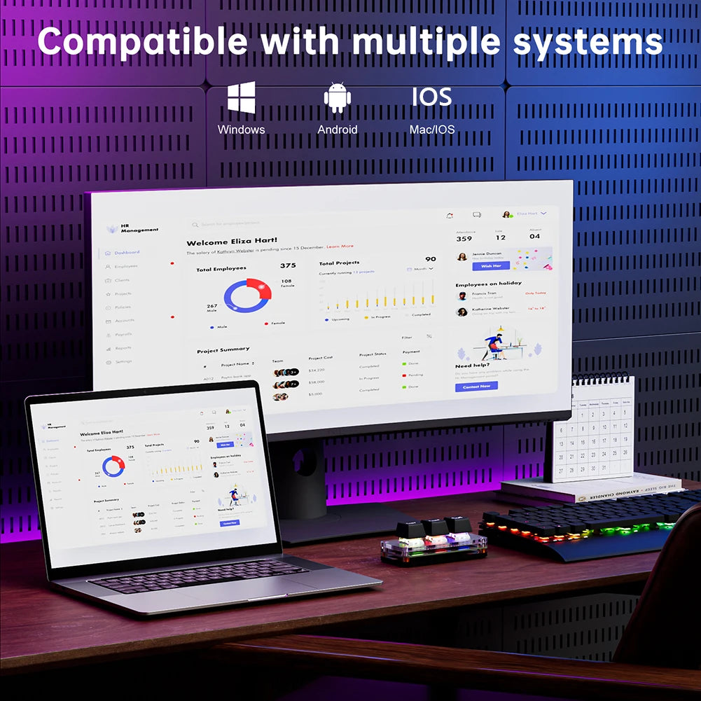 RGB Mini Cut Copy Paste Keyboard 3-Key Ctrl X C V Shortcut One Handed Keyboard USB Type-C Macro Keypad Programmable Keyboard