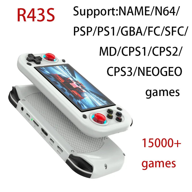 R43S Retro Handheld Video Game Console Open Source Linux System 4.3Inch IPS Screen Portable Pocket Video Player Gaming Machine