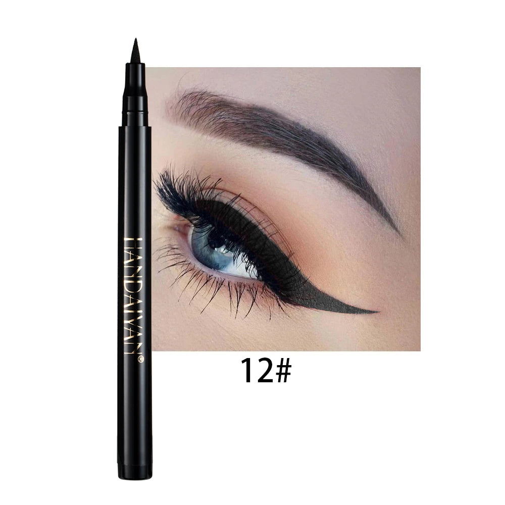 Waterproof Rainbow Matte Colorful Liquid Eye Liner Pencil White Pink Color Eyeliner Pen Makeup Make Up Long-Lasting Cosmetics