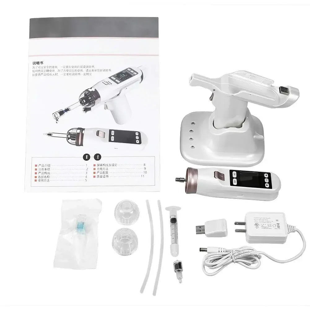 EZ Meso Gun Derma Microneedle Pen Korea Negative Pressure Skin Rejuvenation EZ 5pin 9pin Needle Hydrating Skin Tighten Mesogun