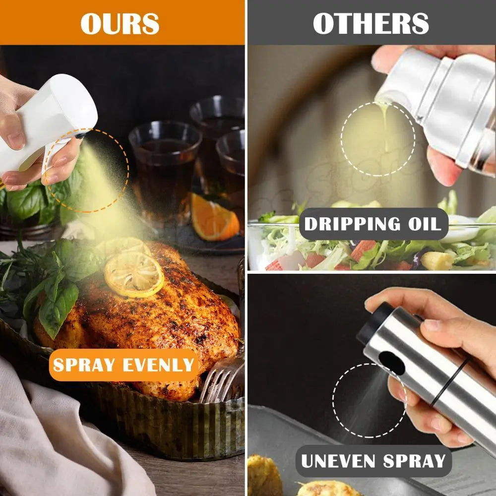 200/300/500ML Pneumatic Spray Bottle Fitness Barbecue Spray Oil Dispenser Kitchen Oil Spray Bottle Cooking Olive Oil Sprayer