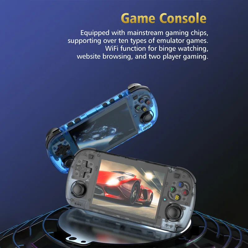 Retro Portable Gaming Console R36H PRO MAX Features a 64-bit Linux system and a 4.2-inch IPS display. This portable handheld vid