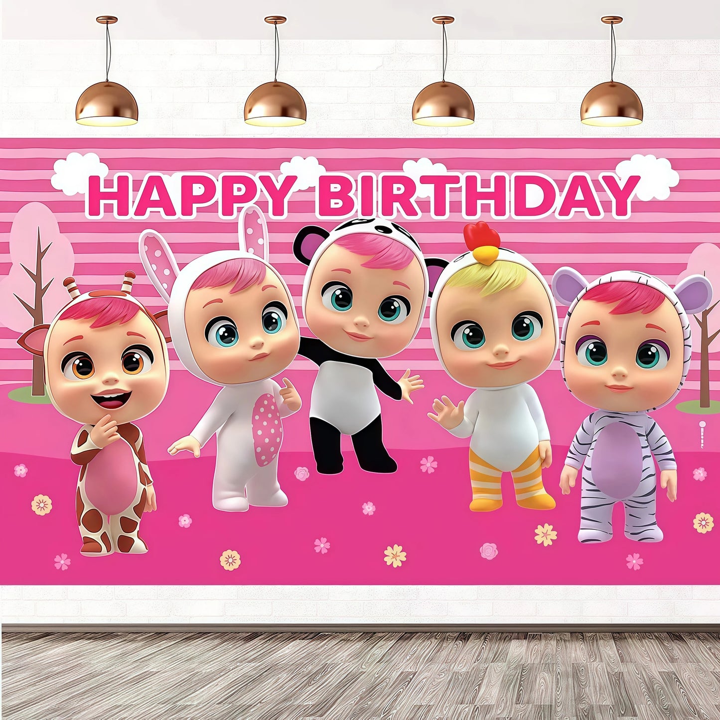 Cry Babiesed Birthday Party Decoration Tableware Cups Plates Balloons Cake Topper Tablecloth Backdrop Baby Shower Party Supplies