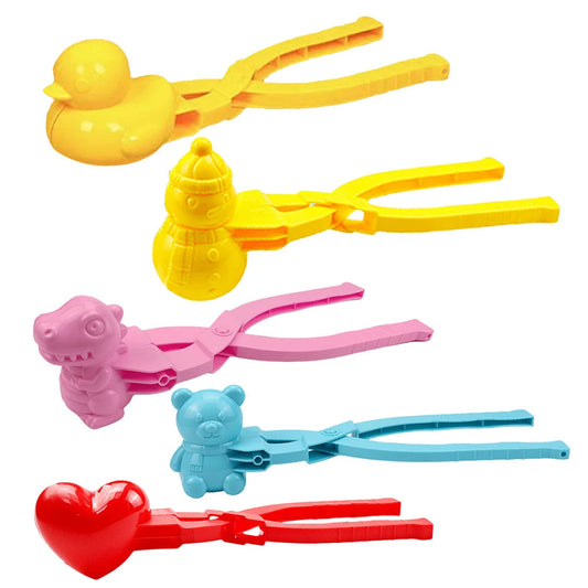 Duck Rice Mold DIY Snowball Maker Onigiri Mold with Handle Winter Snow Toys Cute Animal Rice Shaper for Kids and Adults