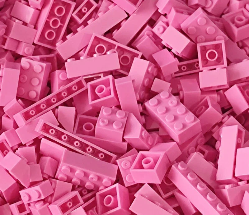 120Pcs Building Blocks Bulk Lot Pack Sorted By Color Bricks Block Plate Toys Small Particles Bulk Compatible Legoeds DIY Kit