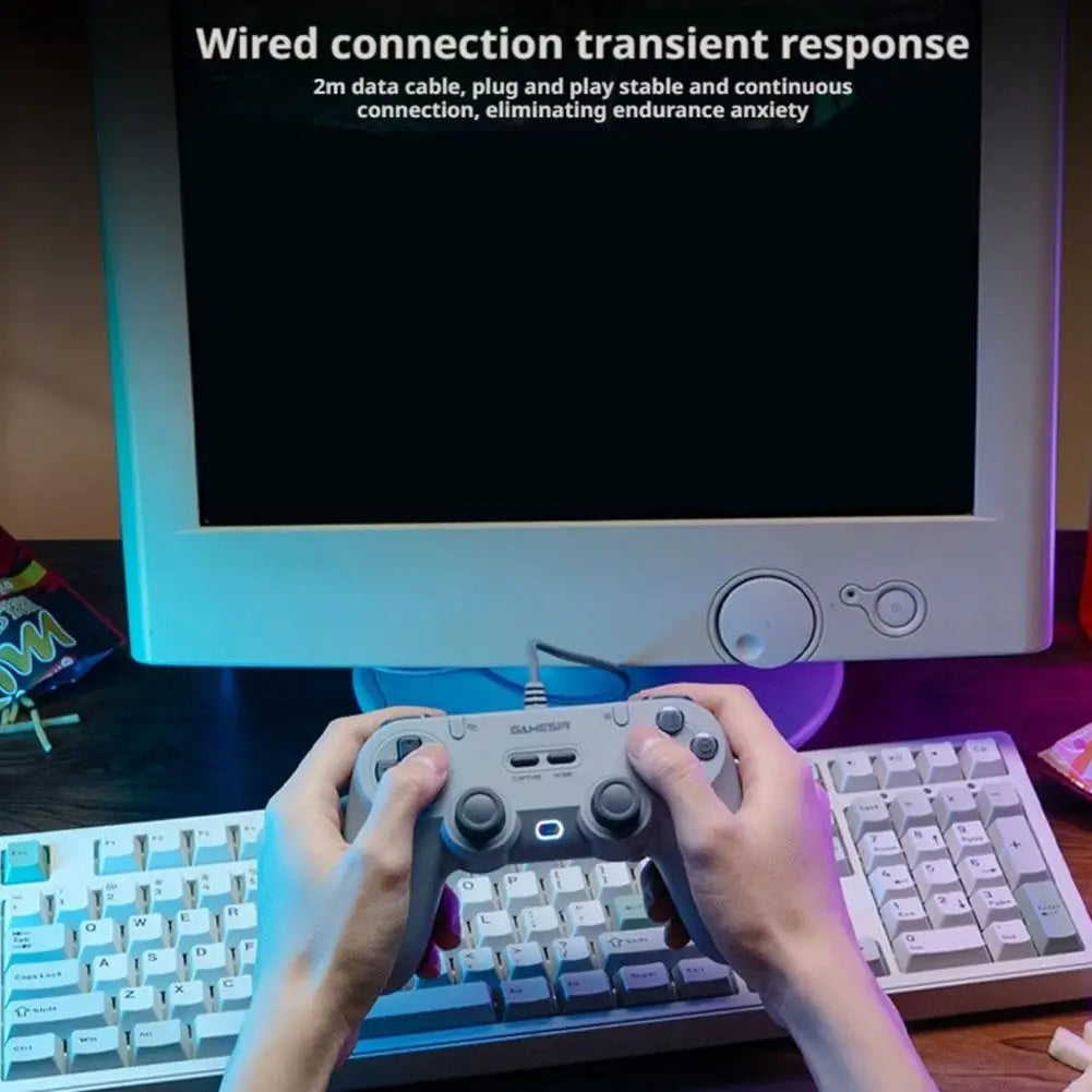 Wired Gaming Controller For GameSir T3 Lite For PC/Steam/Switch Lightweight Gamepad Hall Joystick Game Accessoy