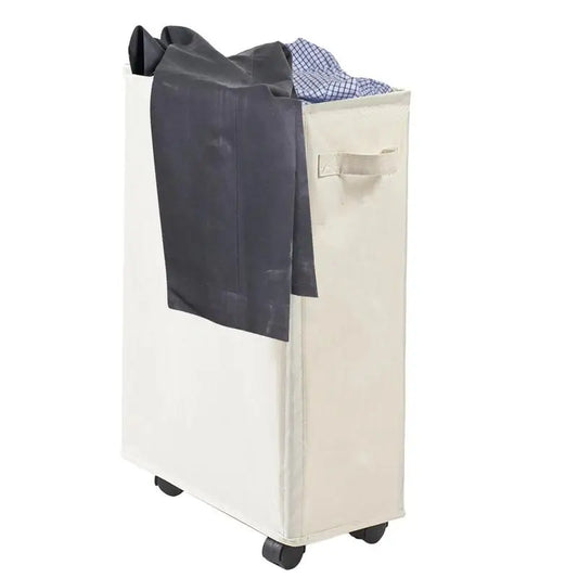 Foldable Laundry Baskets 42L Freestanding Narrow Corner Bin with Handle Dirty Clothes Storage for Washing Toys Clothes Towels