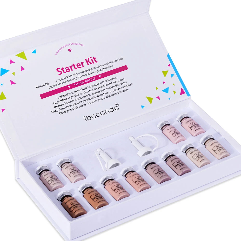 Korea BB Cream Glow Beginner Starter Kit Niacinamide/Peptide Face Skin Care Serum Essence