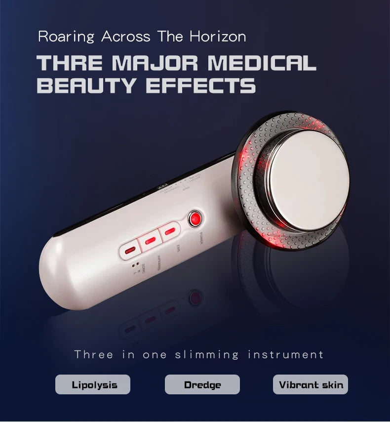 Ultrasonic Cavitation Face Lifting Beauty Machine EMS Infrared Ultrasound Body Slimming Massager Fat Burner Anti Wrinkle Device