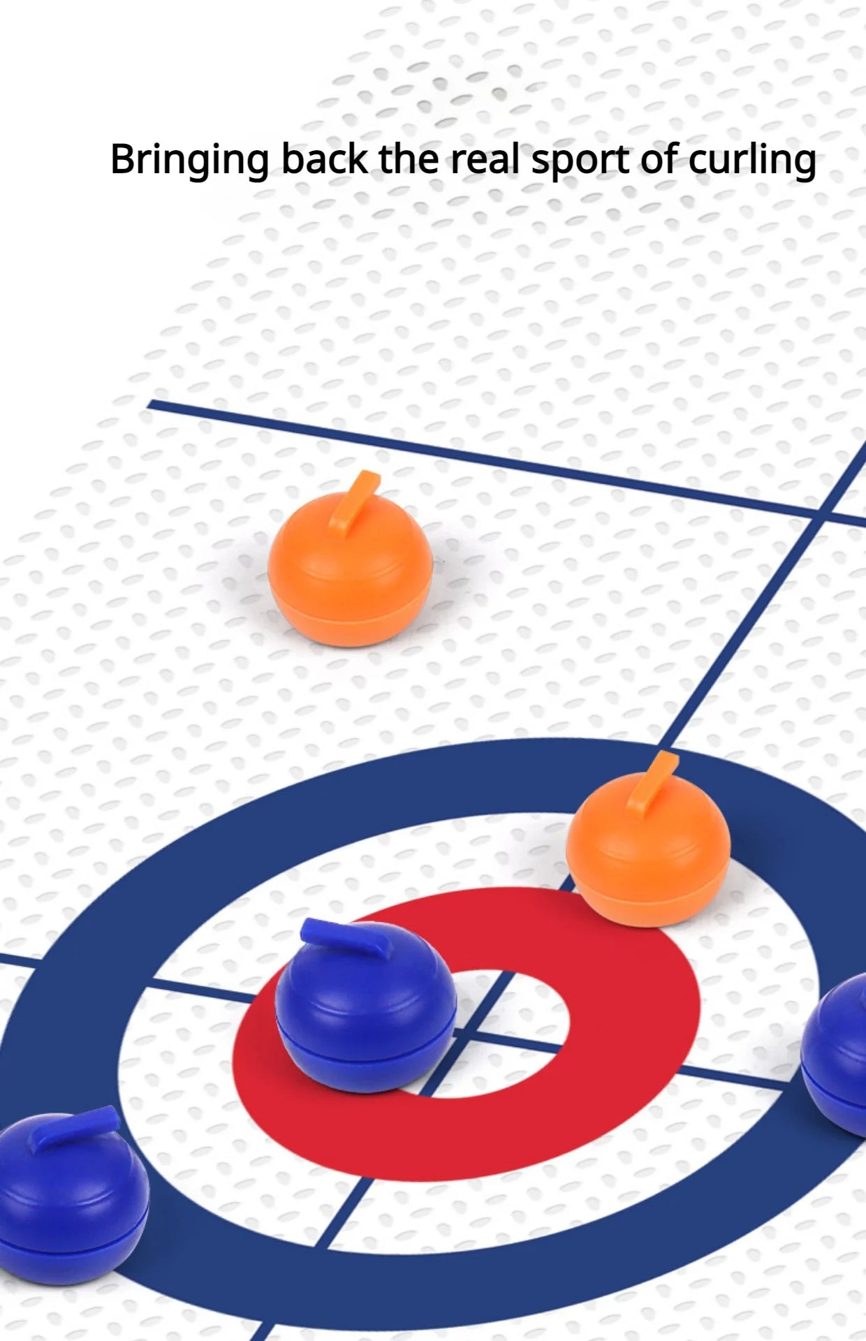 Family Fun Board Games for Kids & Adults: Tabletop Curling Game with 8 Rollers & Shuffleboard Pucks!