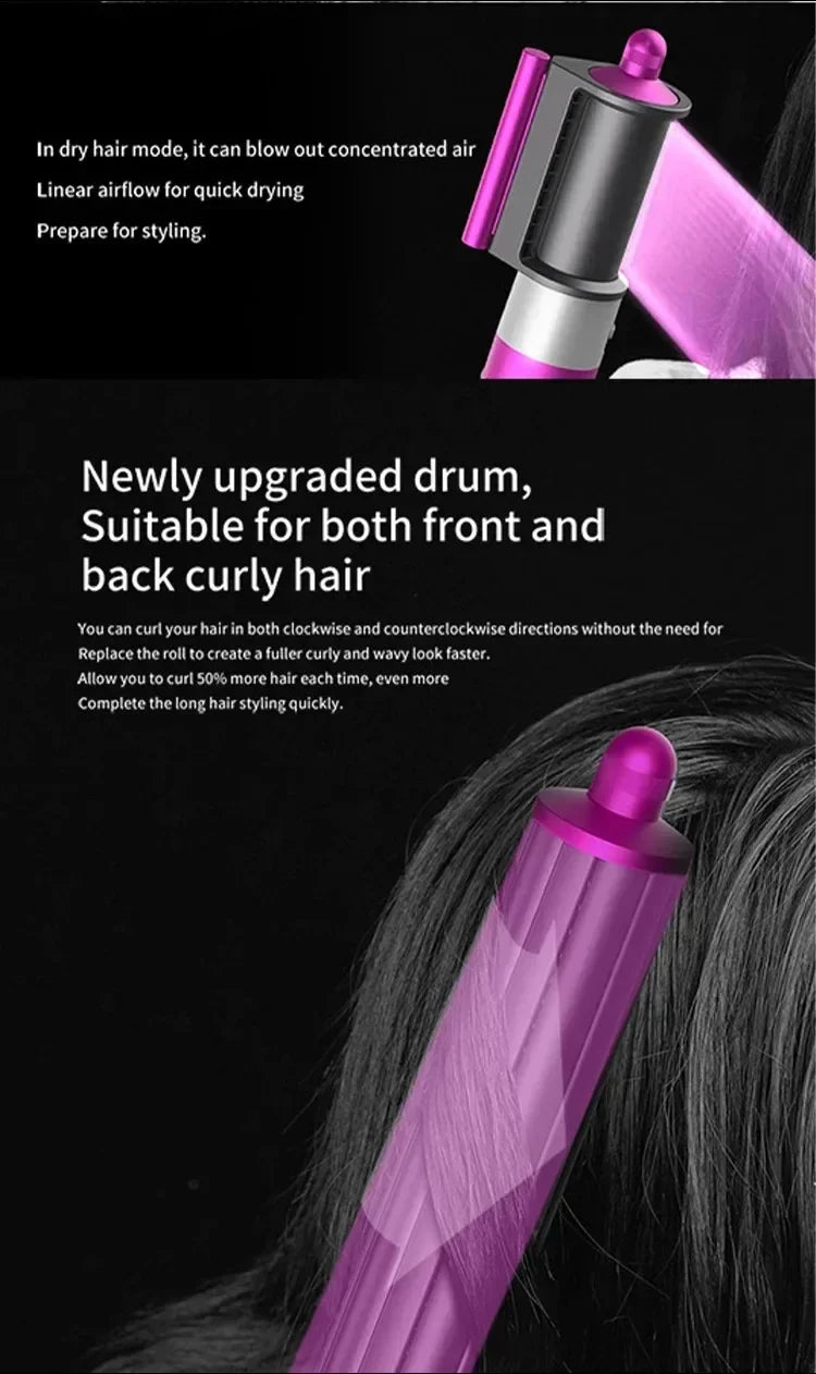 Professional  6 in 1 Curling Iron Hair Straightener Styling Tool Hair Dryer Hot Comb Negative Ions Blow Dryer Hair Care