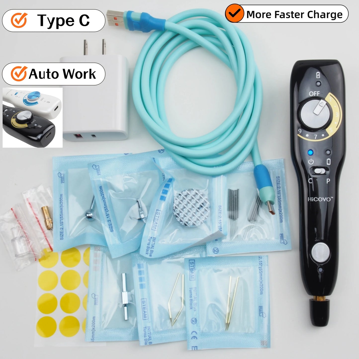 Hicovo Plasma Pen Orignal Fibroblast Wart Skin Tag Anti Wrinkle Remove Quick Charge Auto Acne Treatment Facial Lifting Machine