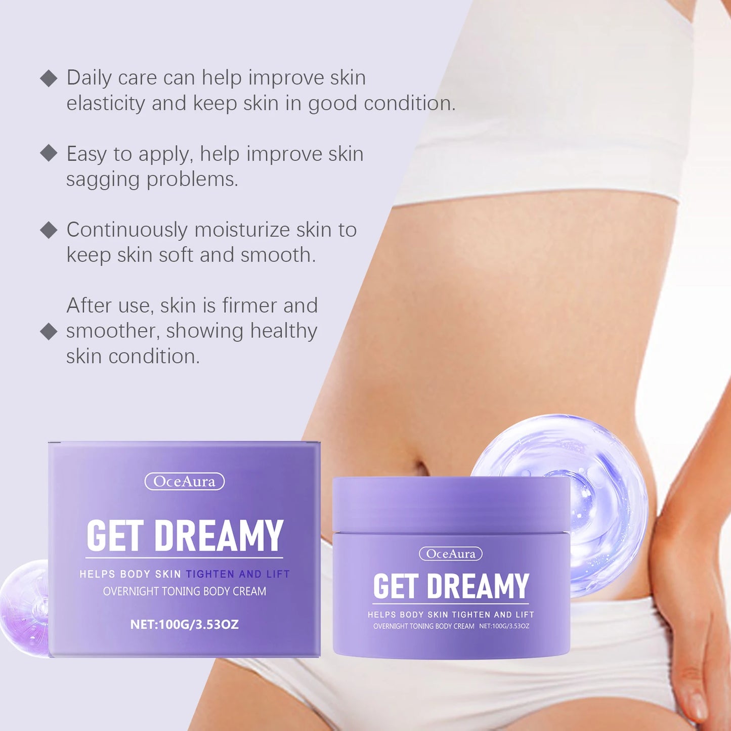 Body Shaping Cream Firming Lifting Moisturizer Skin Improving Sagging Tightens Skin Contours Smooth Massage Body Sculpting Cream