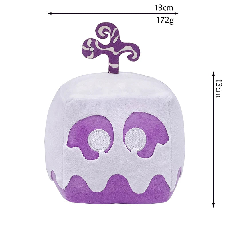 15cm Blox Fruits Plush Toys Anime Bloxfruits Devil Fruit Leopard Pattern Box Plush Pillow Soft Stuffed Toy Doll Children Gifts