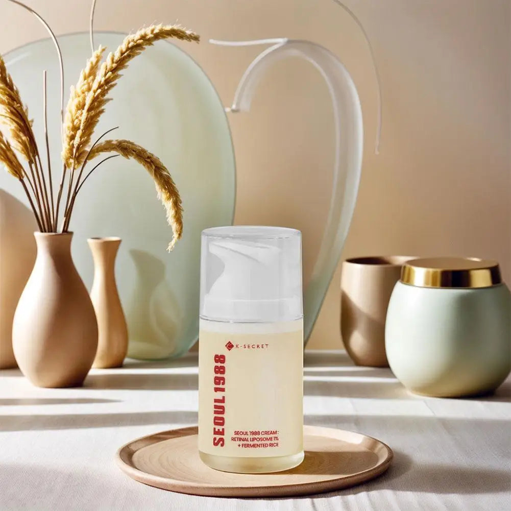 Korean Seoul 1988 Serum Retinol Black Ginseng Essence ,Facial Essence Eye Cream, Anti Aging Moisturizing Snail Cream Skin Care