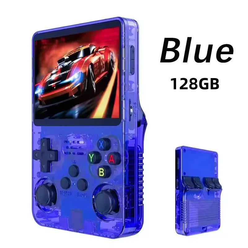 Compact Retro Gaming R36S Handheld Console 35 IPS Screen Linux System 64GB 128GB Internal Storage Thousands of Games