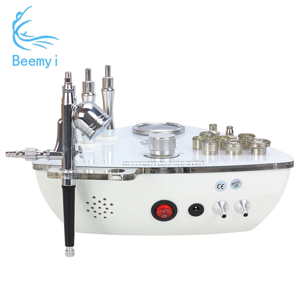Diamond Microdermabrasion Machine 3 in 1 Vacuum 65-68cmHg Exfoliation Peeling Hydration Facial Device