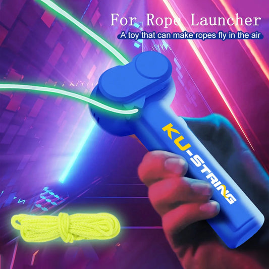 Glow in the Dark Rope Launcher Toy | Handheld Flying Shooter | Interactive Kids Lasso | Decompression Fun Toy for Party & Gifts