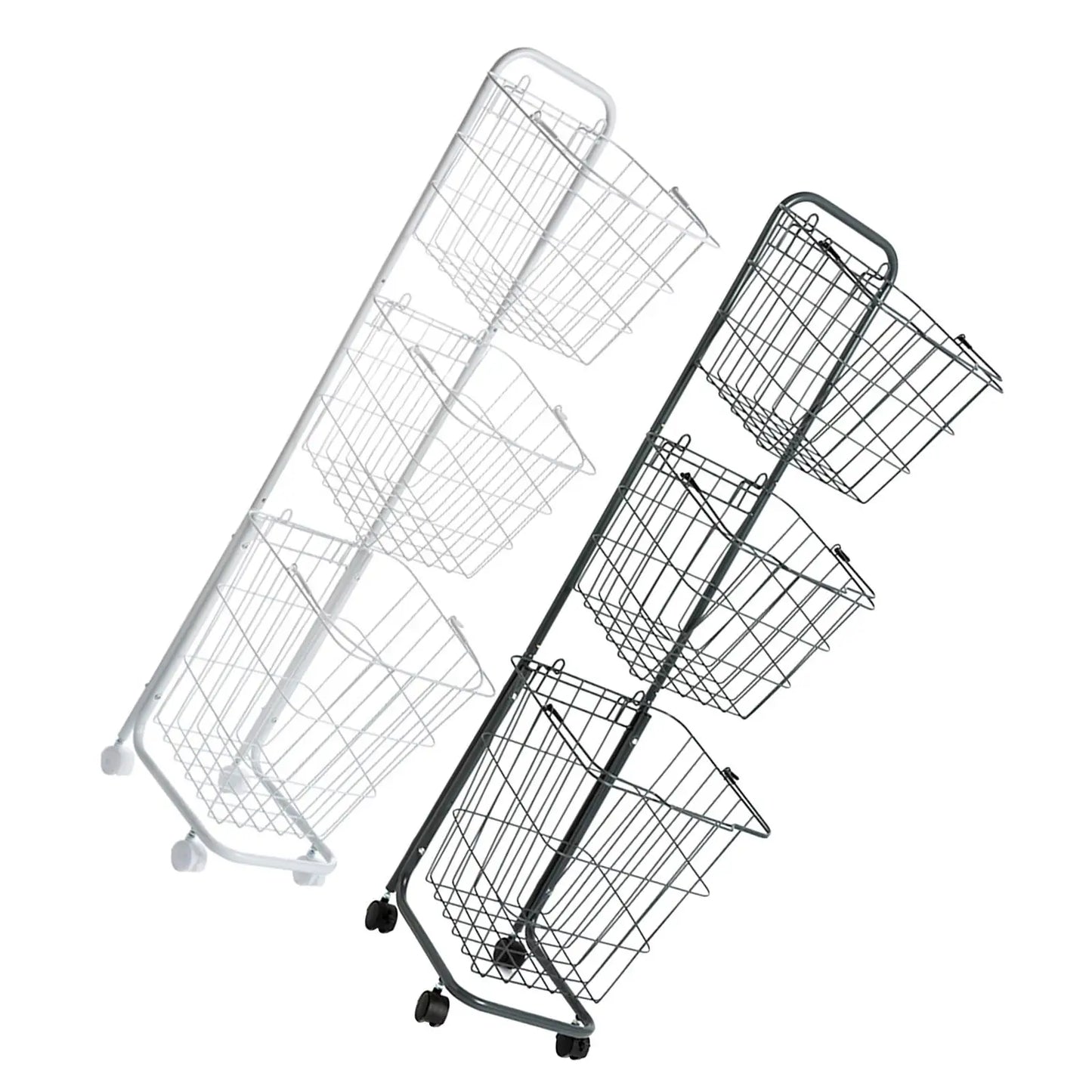 Laundry Rack Basket, Undressing Laundry Basket, 3 Tiers, Removable and Stackable, Large Capacity