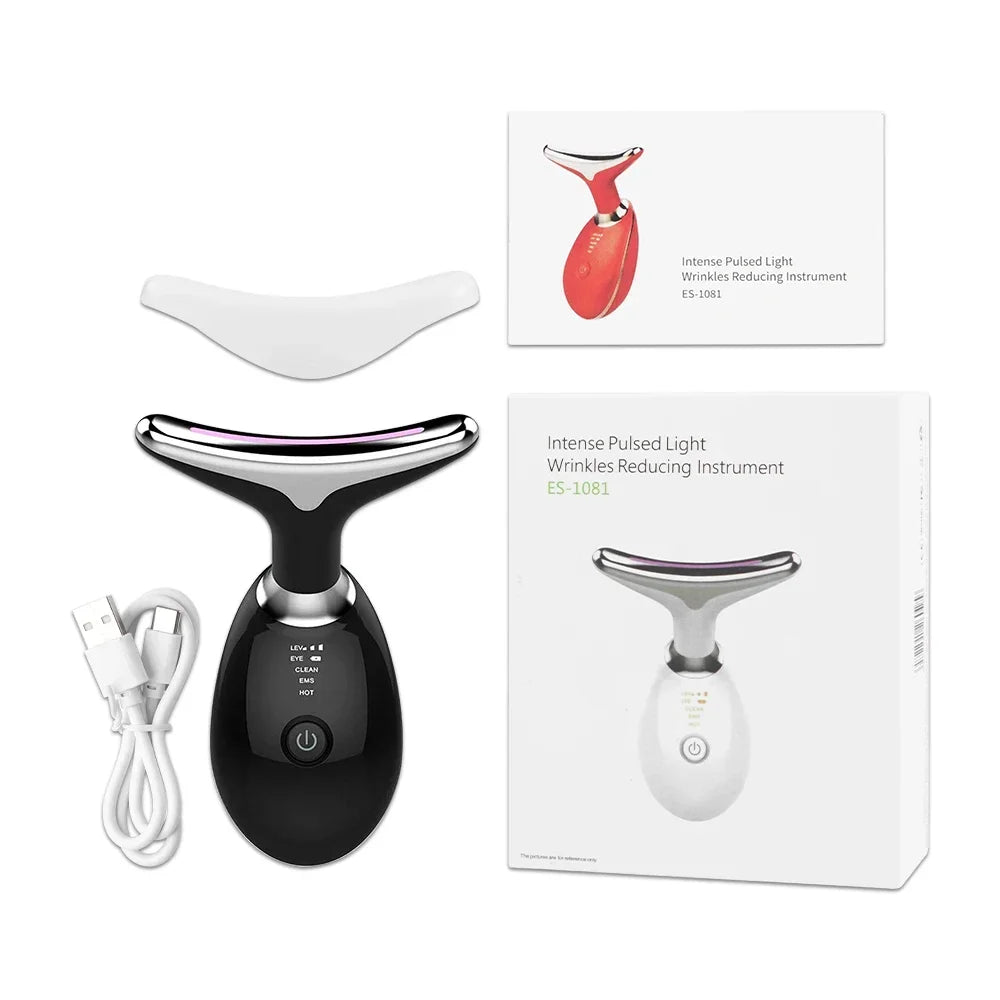 25HTFace Neck Lift Beauty Device Facial Massager LED Light Therapy Double Chin Remover Skin Rejuvenation Tightening Anti Wrinkle