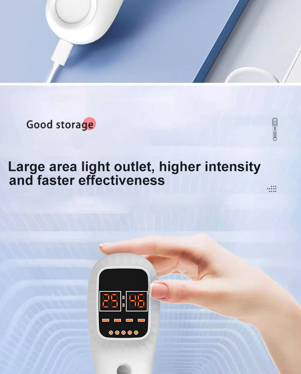 New Handheld Facial Body Red Light LED Laser Therapy Beauty Device Anti Aging Wrinkle Acne Rejuvenation Skin Tighten whitening