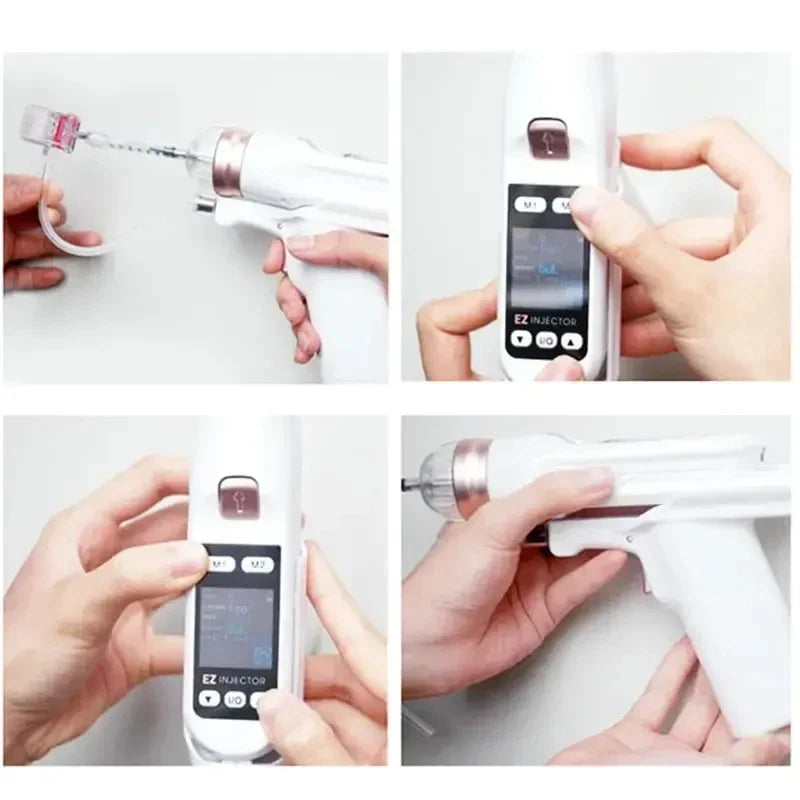 EZ Meso Gun Derma Microneedle Pen Korea Negative Pressure Skin Rejuvenation EZ 5pin 9pin Needle Hydrating Skin Tighten Mesogun