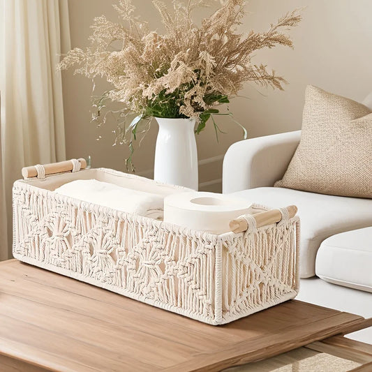 Hand Woven Storage Basket, Grid Designed Desktop Sorting Basket, Miscellaneous Storage Basket, Dirty Clothes Basket