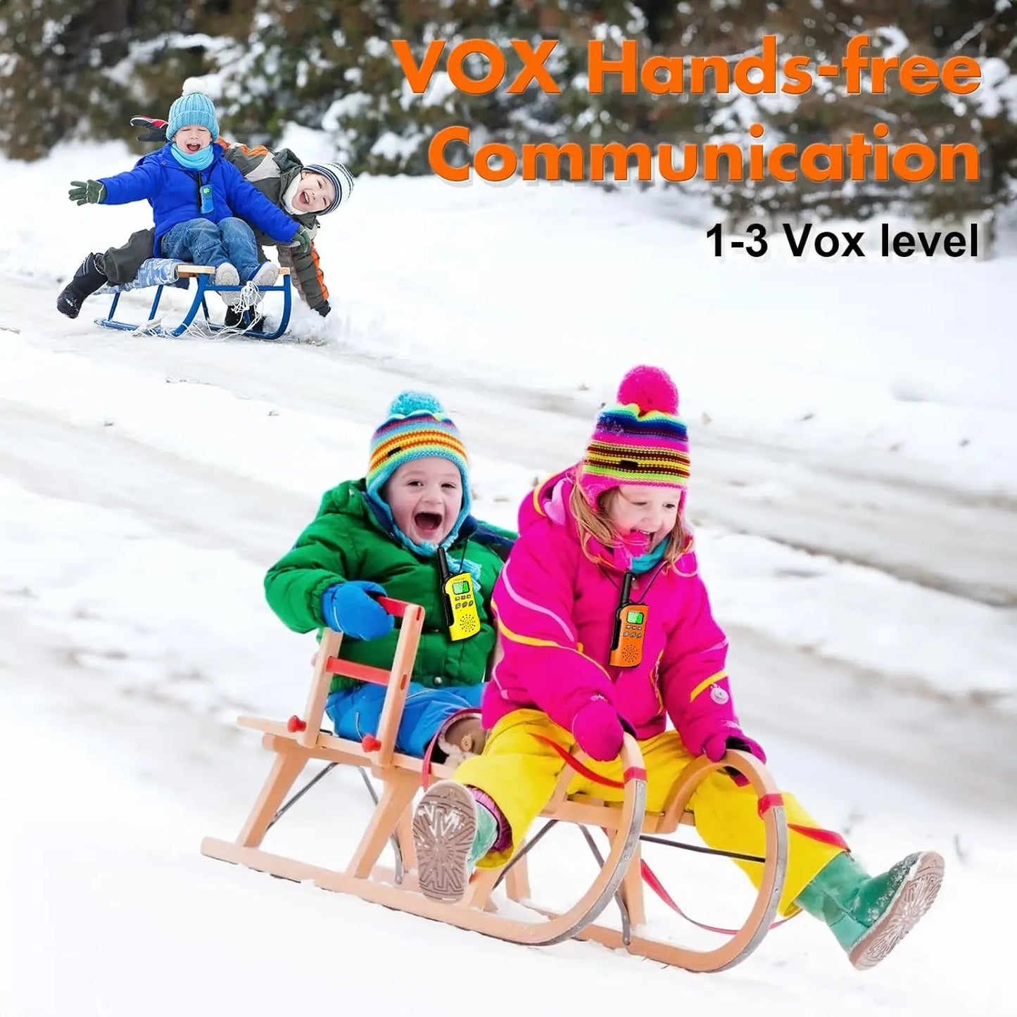 (Not For AU/JP/BR/NZ/BY/TH/UA/AO) 2/3/4 pcs Walkie Talkie Adults & Kids, Long Range/Rechargeable/1000mAh/Lanyards/Flashlight/SOS