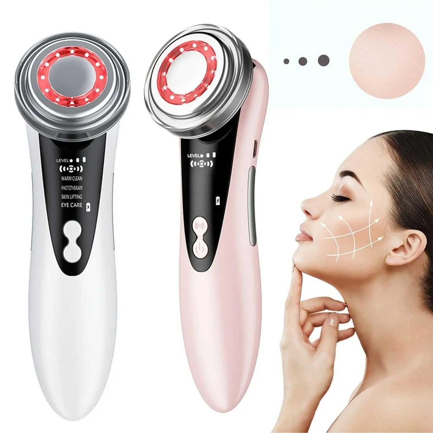 Clean Face Skin Rejuvenation Lifting Tighten Multifunctional Facial Skin Care Beauty Massager Electric Facial Massage Device