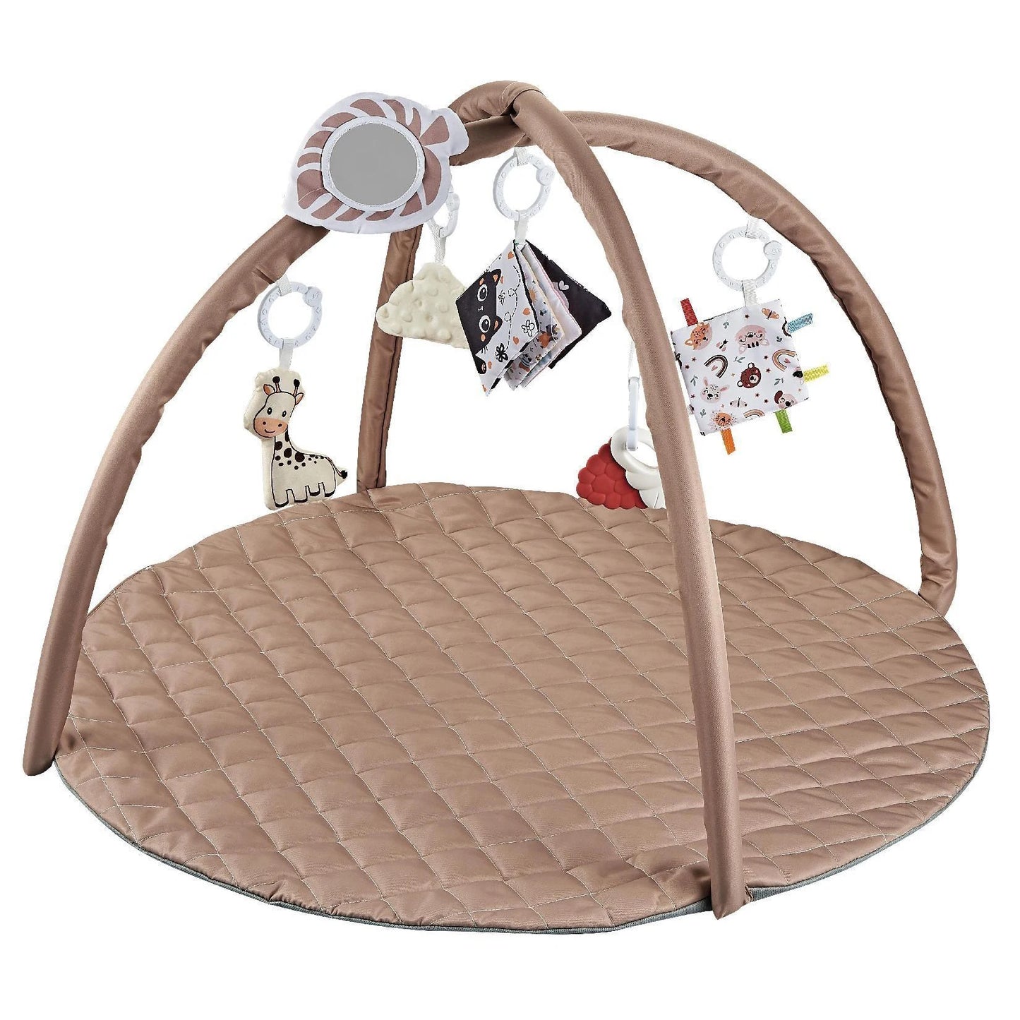 Baby Toys Crawling Play Mat with Cartoon Detachable Hangers Soft Thickened Floor Games Pad Baby Climb Training Toys Props