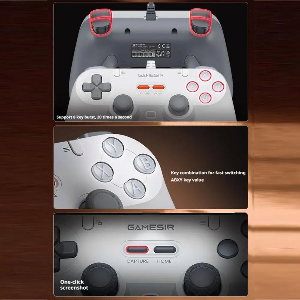 Wired Gaming Controller For GameSir T3 Lite For PC/Steam/Switch Lightweight Gamepad Hall Joystick Game Accessoy